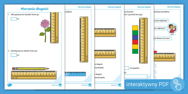Mierzenie Linijką | Interaktywne Karty Pracy - Twinkl