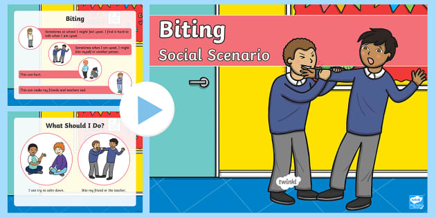 Biting Social Scenario Powerpoint Teacher Made 