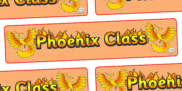 👉 Phoenix Class Display Banner Teacher Made Twinkl 2187