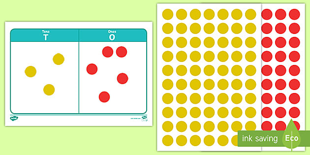 Red Ones Math Tens and Ones Maths Notation Board Activity (teacher made)