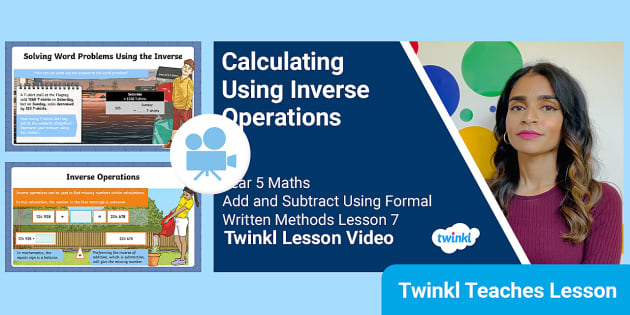 👉 Year 5 (Ages 9-10) Written Add & Subtract: Video Lesson 7