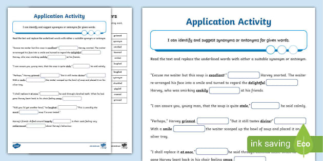 lesson plan about Antonyms and synonyms - A Semi Detailed Lesson