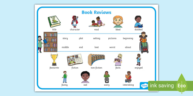 Book Review Word Mat - Reading - KS1 (teacher made) - Twinkl