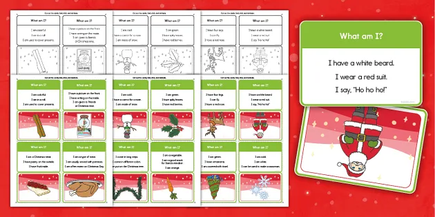 What Am I? - Christmas Guessing Game | PreK-2 ELA | Twinkl