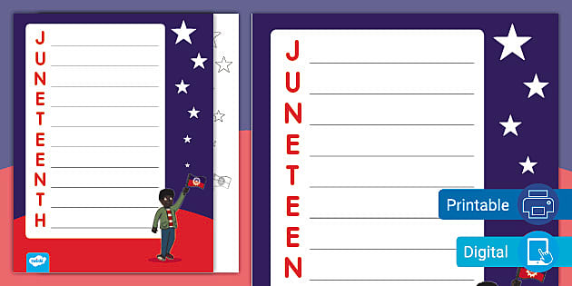 Juneteenth Acrostic Poem | Juneteenth Resources for Kids