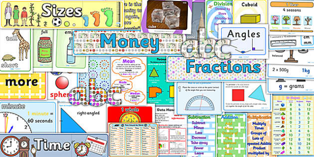 Junior Maths Display Pack (teacher made) - Twinkl