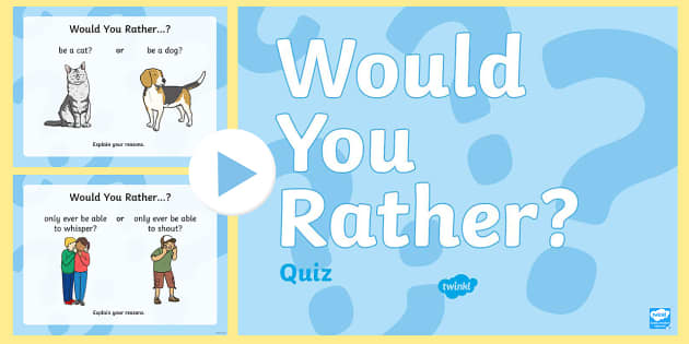 The Big End of Year Would You Rather? PowerPoint Game