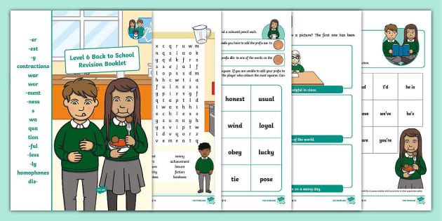 Back to School Phonics Level 6 Revision Booklet 3 - Twinkl