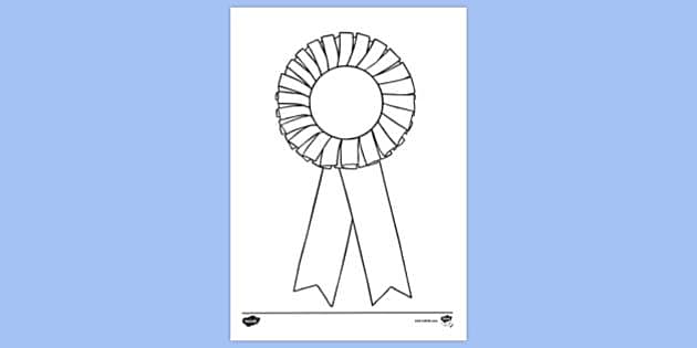 FREE! - Rosette Blank Colouring Sheet | Colouring Sheets