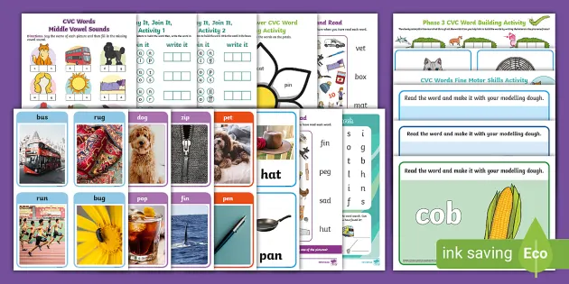 CVC Words Resource Pack (Teacher-Made) Twinkl | lupon.gov.ph