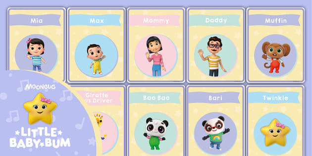 FREE Little Baby Bum: Friends Flash Cards (teacher made)