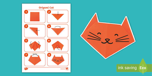 How to make store a origami cat