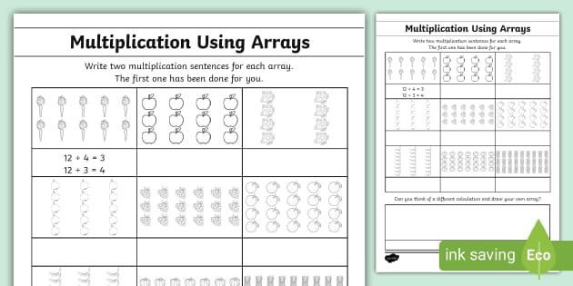 Multiplication Using Arrays