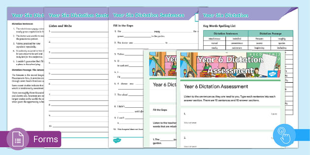 Year 6 Dictation Passage And Sentences Assessment Pack 3351