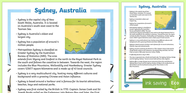 When to Go and Other Fast Facts for Sydney, Australia