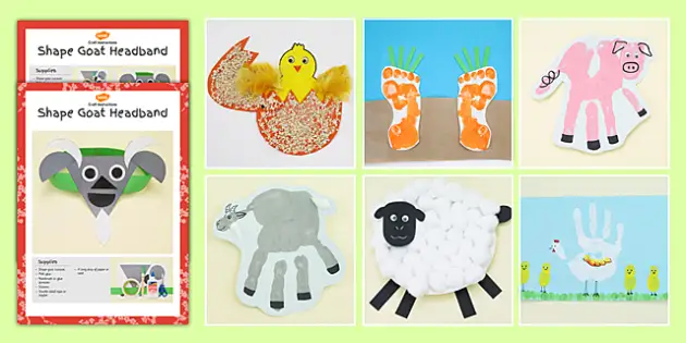 FREE! - Paper Plate Animal Craft Activity | Farm Animals | Twinkl