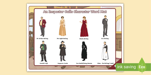 EAL Older Learners An Inspector Calls Character Word Mat