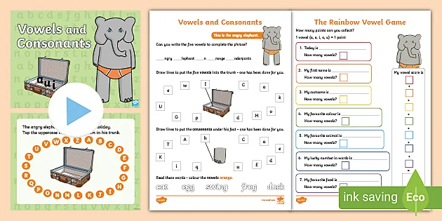 vowels and consonants maze worksheet teacher made