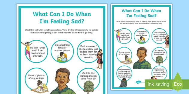 What Can I Do When I\u0026#39;m Feeling Sad? Poster (Teacher-Made)