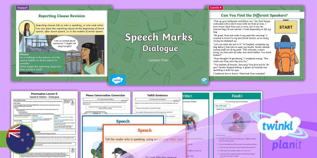 writing speech marks dialogue