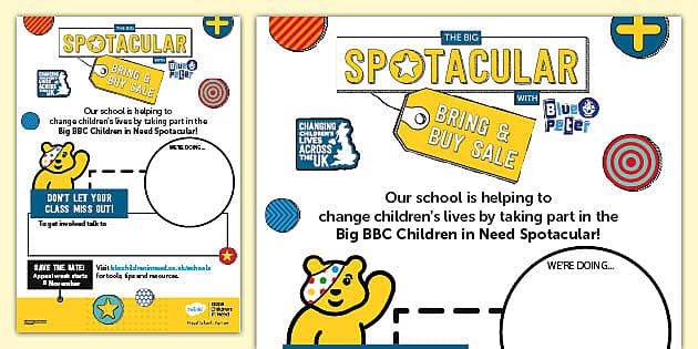 FREE! - BBC Children in Need Poster - Staff Room Resources