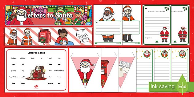 Describe Santa's Clothes Worksheet (teacher made) - Twinkl