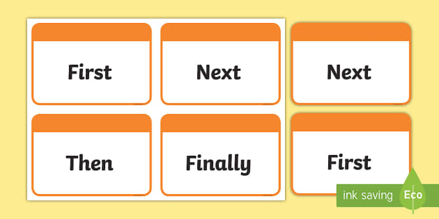 Then time. First then next finally. First next then after that. The first next. First then next finally Worksheets.