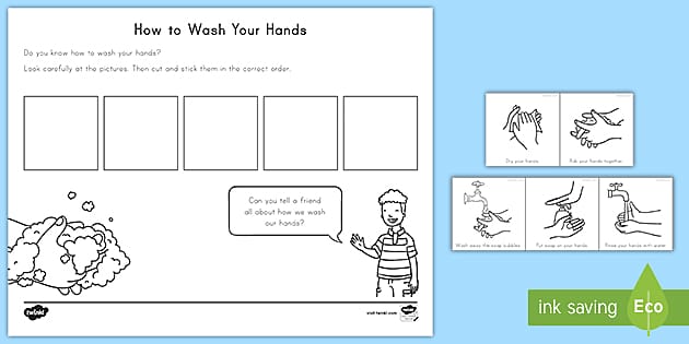 Washing Your Hands Sequencing Activity (Teacher-Made)