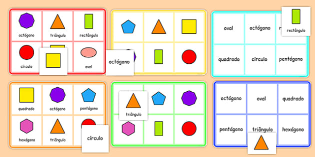 2D Shape Posters Portuguese (professor feito) - Twinkl