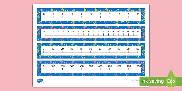 * NEW * Number Strips Desk Mat