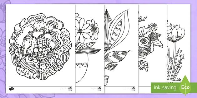 Mother's Day (and Mother Figures) Mindfulness Coloring Pages