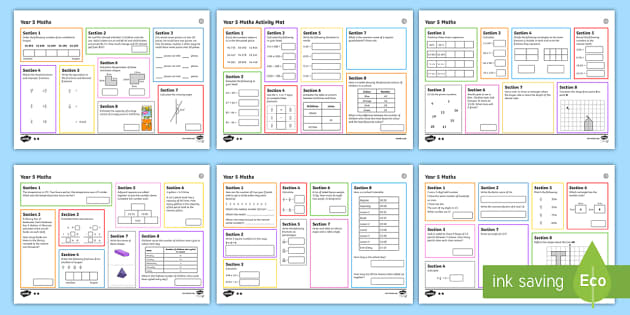 Year 5/Year 6 Number 1 Maths Activity Mats (teacher made)