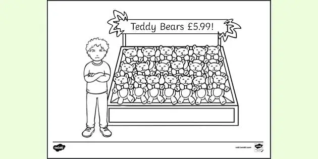 FREE! - Market Stall Colouring Sheet