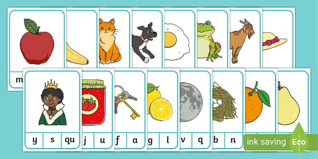 Beginning Sounds – Consonants – ESL Flashcards