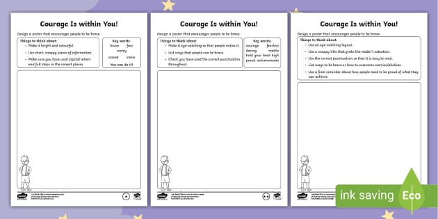 courage-is-within-you-differentiated-worksheets-twinkl