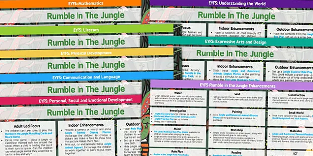 Eyfs Lesson Plan And Enhancement Ideas To Support Teaching On Rumble In The