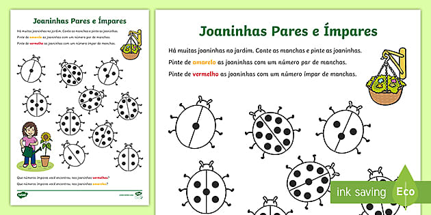 Compartilhando Ideias: Jogo Matemático: Adicionando com a joaninha