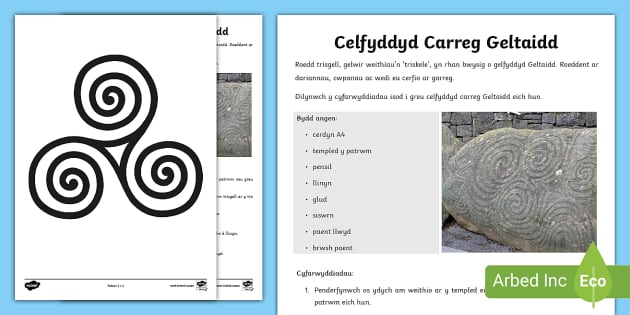 Gweithgaredd Creu Celfyddyd Cerrig Celtaidd Teacher Made 6970