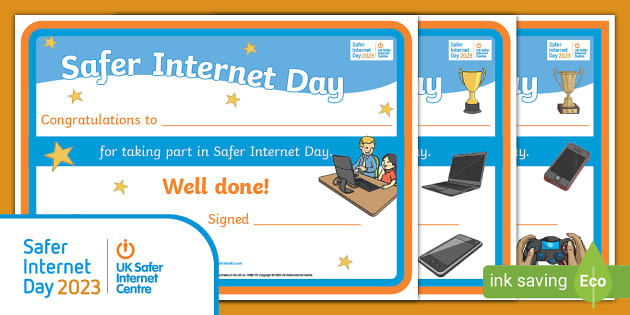 FREE! - Safer Internet Day: 2023 Certificate (teacher Made)