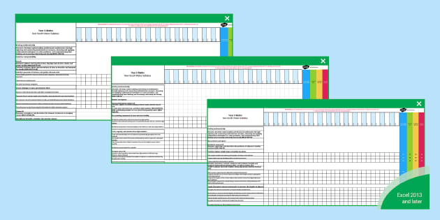 NSW Syllabus Year 2 Mathematics Assessment Tracker - Twinkl