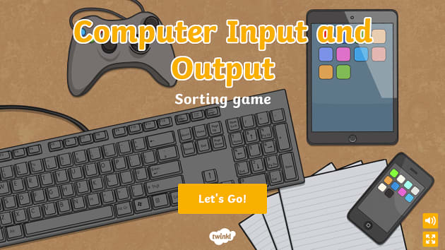 Computer Input and Output Interactive Sorting Game - Twinkl