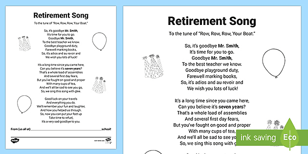 retirement poems for teachers