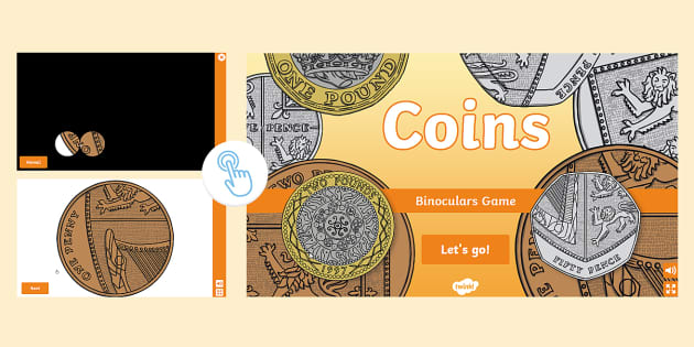 👉 Identifying Coins Interactive Binoculars Game - Twinkl