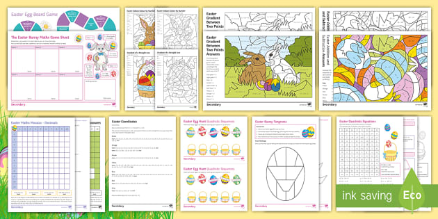 Maths Easter Differentiated Activity Pack Teacher Made