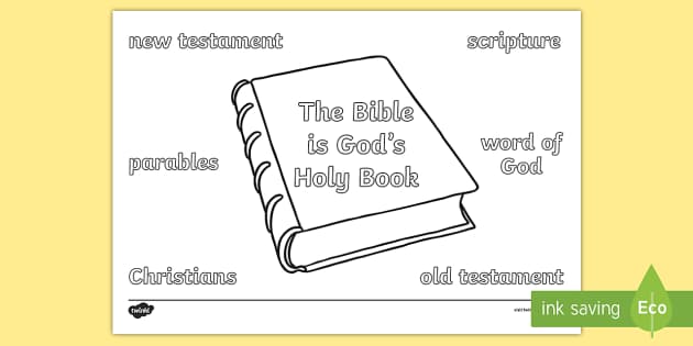 bible book coloring page