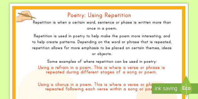 examples of repetition phrases