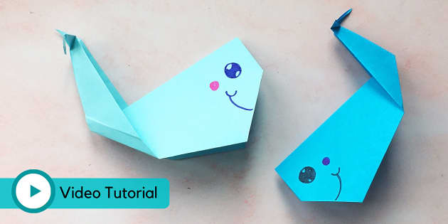 Origami Whale Video Tutorial | Origami For Kids
