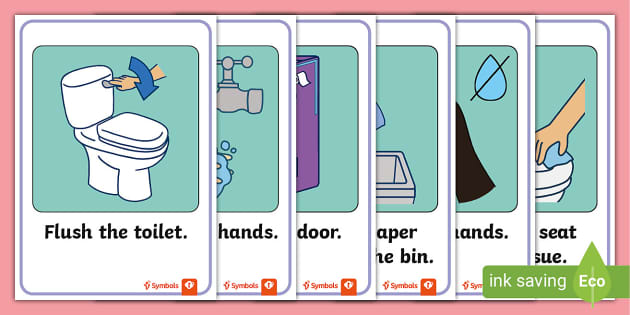 Twinkl Symbols: Bathroom Visual Prompts (teacher made)