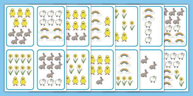 👉 Spring-Themed Conceptual Subitising to 10 Cards - Twinkl