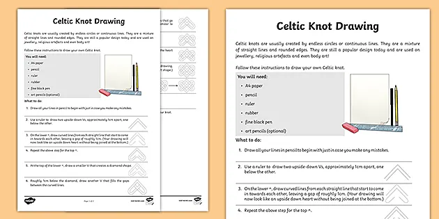 celtic friendship knot drawing